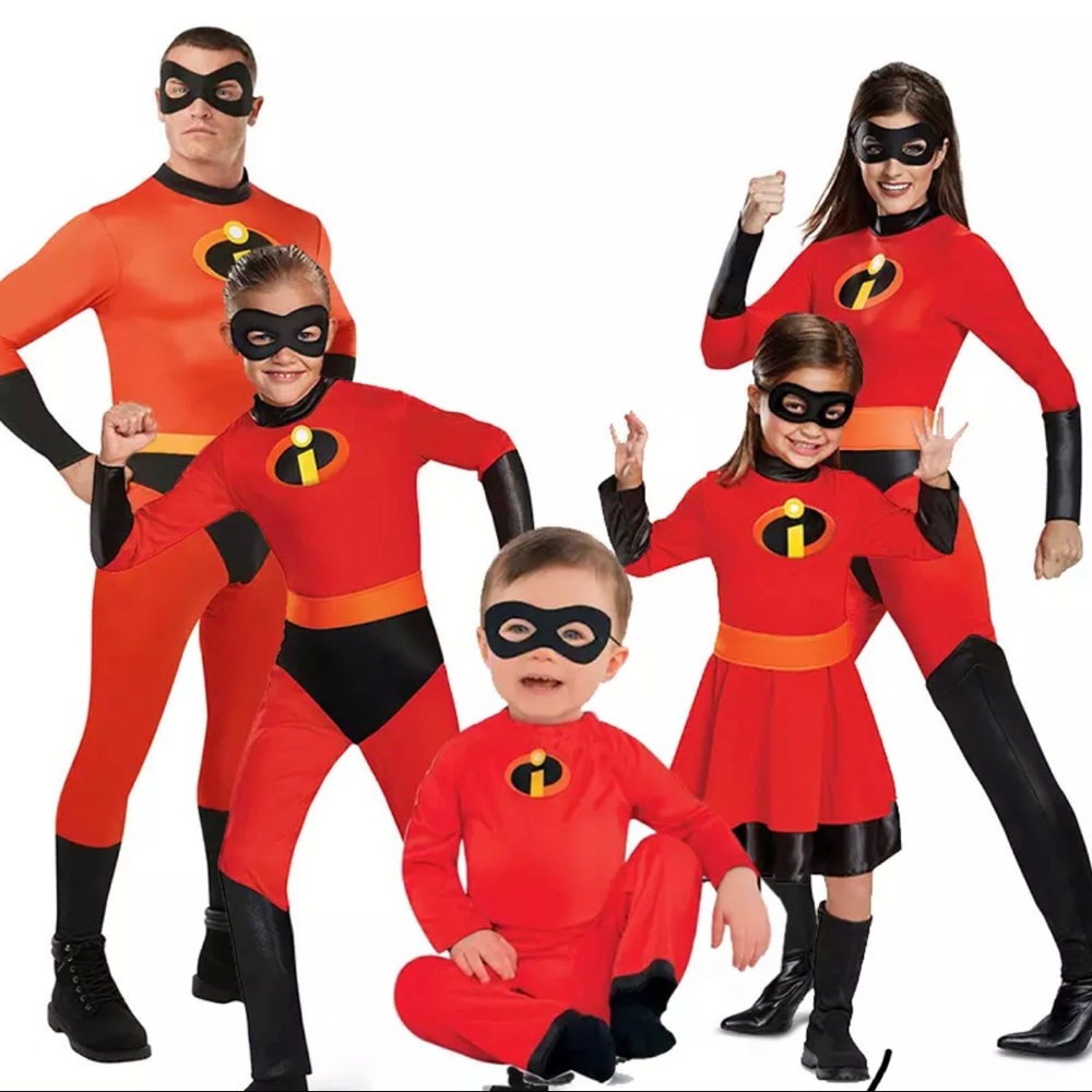 Incredibles family costume set (5 costumes)